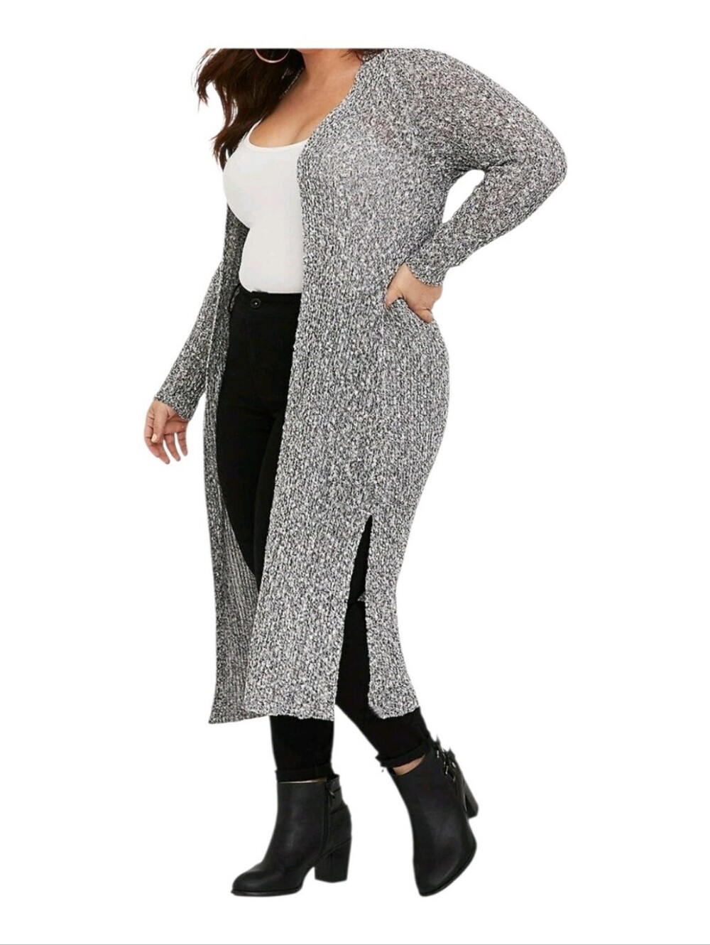 Torrid 3 Long Open Cardigan Duster 3X